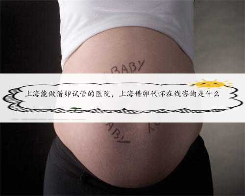 上海能做借卵试管的医院，上海借卵代怀在线咨询是什么