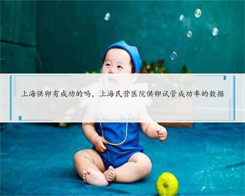 上海供卵有成功的吗，上海民营医院供卵试管成功率的数据